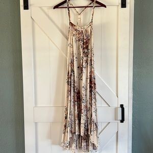 Medium floral dress with pockets